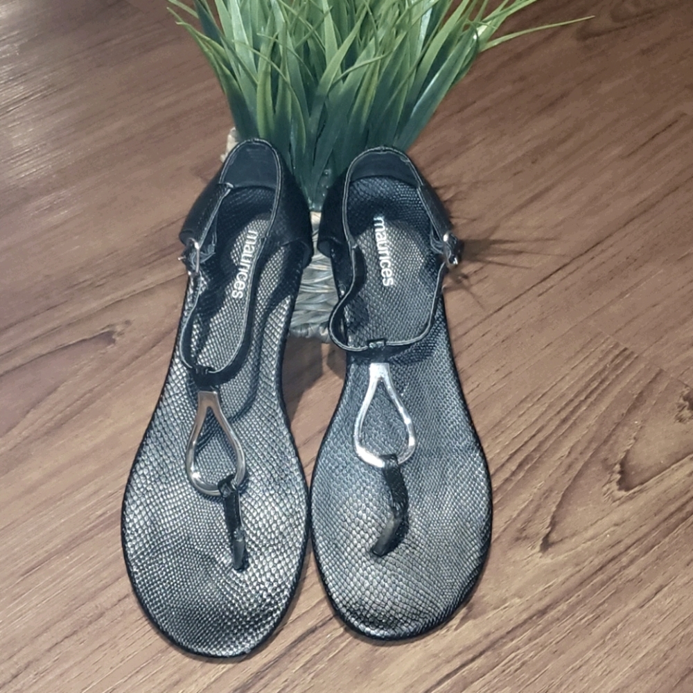 Black Gladiator Sandals from Maurices